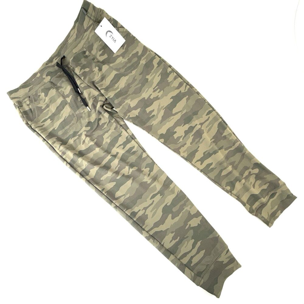 Zyia Active Women's Size XXXL Green Camo Unwind Jogger Athletic Pants NWT